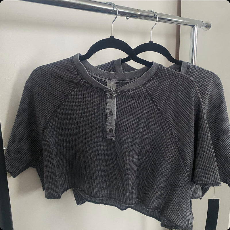 “No days off” Cropped Tee ♡
