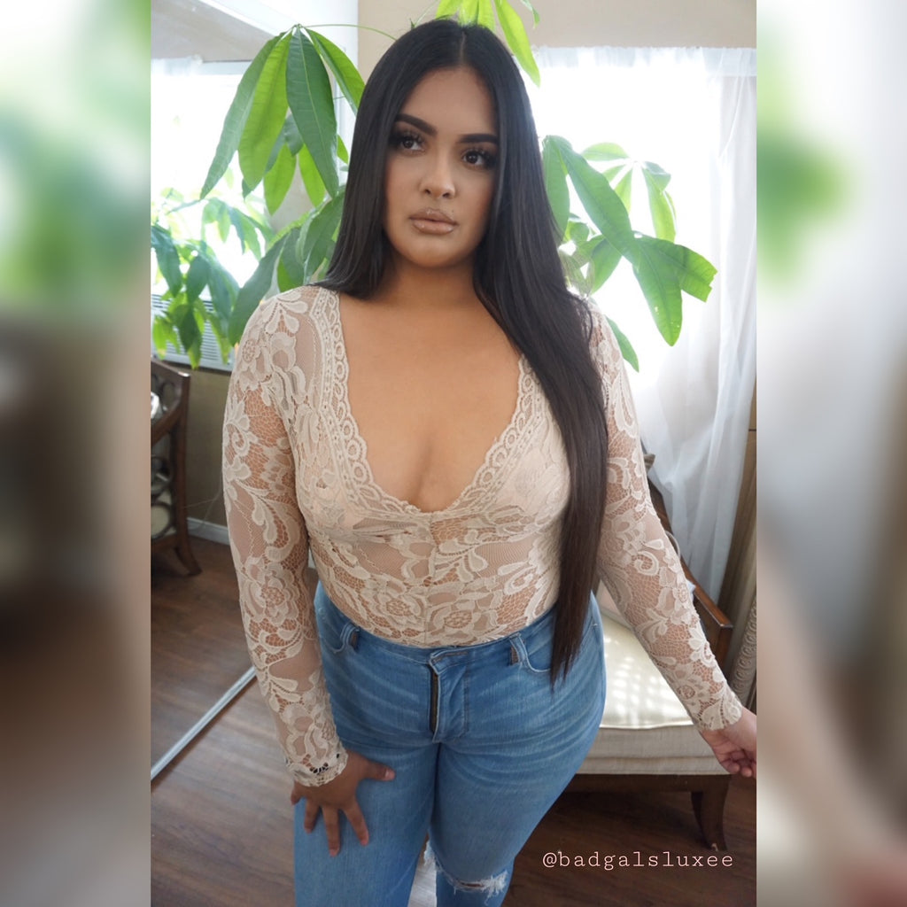"She" Lace Bodysuit ♡