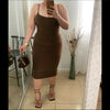“Baddie Behavior” BodyCon Dress-Mocha ♡