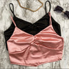 “Unbothered” Satin Top-Mauve ♡
