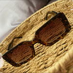“Total Vibes” Sunnies- Brown Print ♡