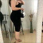 “Baddie Behavior” BodyCon Dress- Black ♡