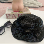 “Poolside” Bucket Hat-Black ♡