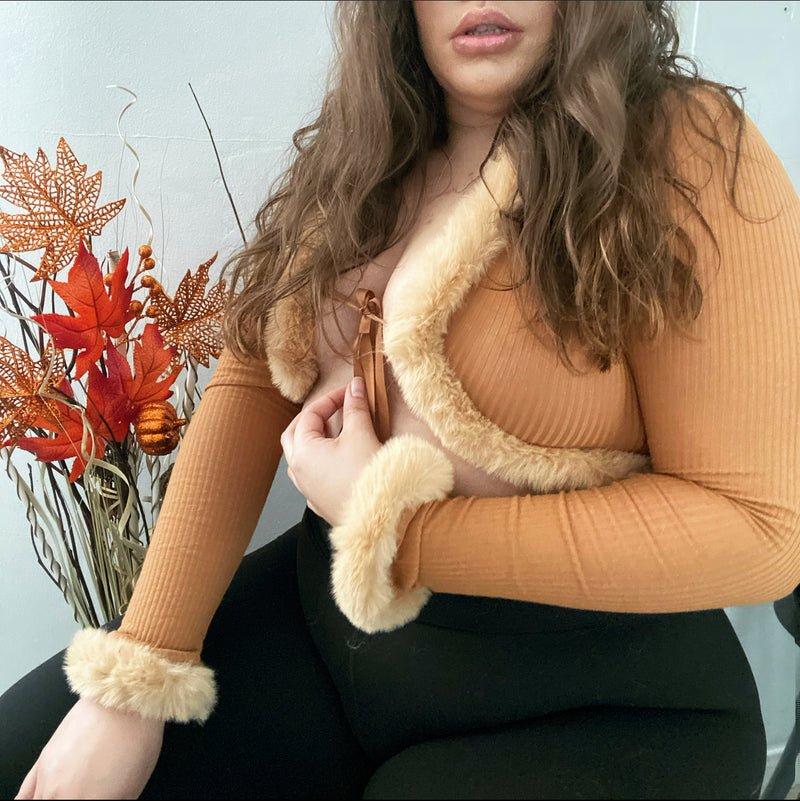 “Forever thing” Top- Khaki ♡